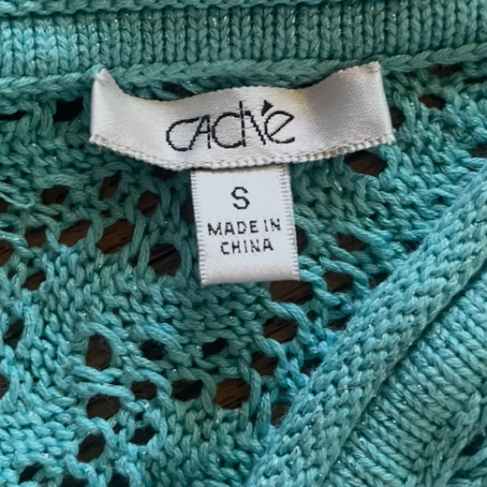 Cache Light Blue V-Neck Sweater - Picture 2 of 3